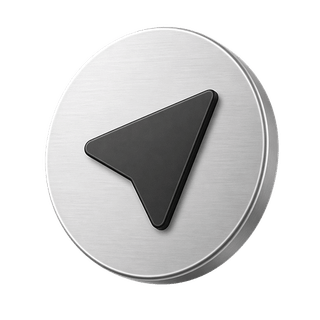 Decoratief 3D-verzendpijlpictogram op de contactpagina